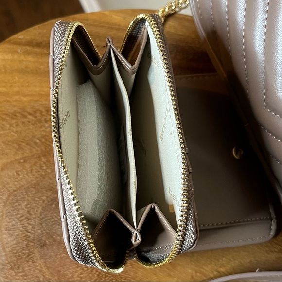 Bebe Taupe Quilted Crossbody Bag Set - Picture 4 of 8